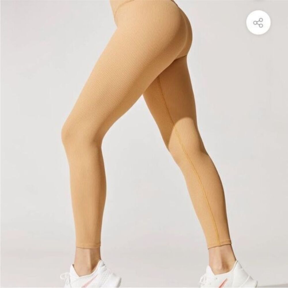 Carbon 38 ribbed regular rise 7/8 legging M